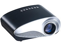 SceneLights Mini-LED-Beamer LB-3500.mini mit Media-Player und 60 Lumen; LED-Heim-Beamer LED-Heim-Beamer LED-Heim-Beamer 