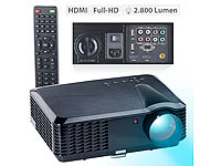 SceneLights LED-LCD-Beamer LB-9300 V2 mit Media-Player, 1280 x 800 (HD), 2.800 lm; Kompakt LED Beamer Kompakt LED Beamer Kompakt LED Beamer 