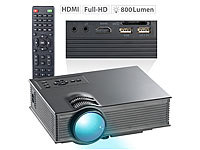 SceneLights SVGA-LCD-LED-Beamer LB-8300.mp mit Mediaplayer, 800 x 480 Pixel