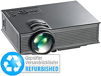 SceneLights LCD-LED-Beamer, SVGA, Miracast, DLNA & AirPlay (Versandrückläufer)